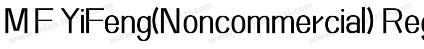 MF YiFeng(Noncommercial) Regular字体转换